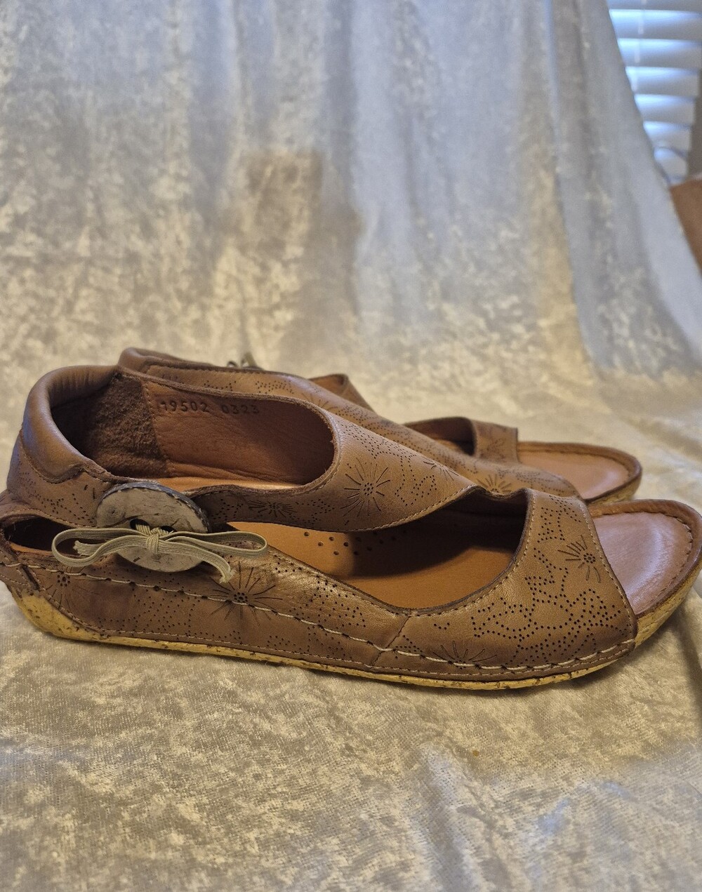 Spring Step Women’s Open-Toe Leather Sandals New, No Box